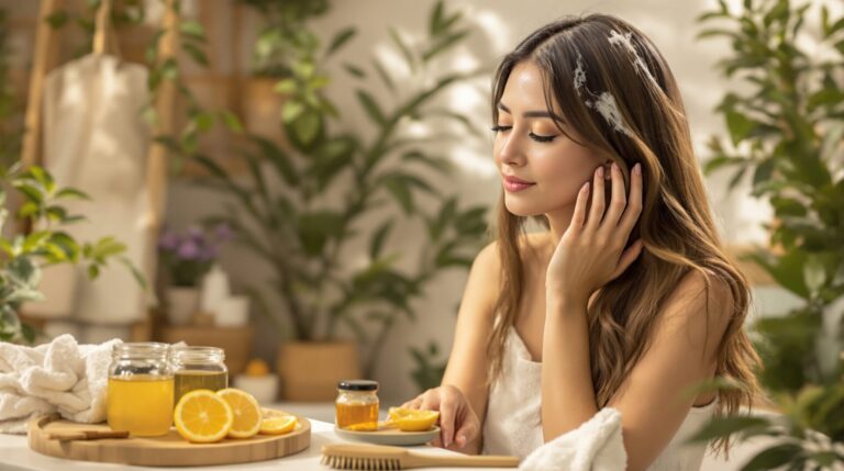 décolorant naturel cheveux