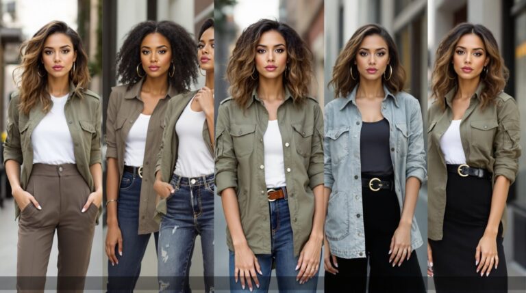 chemise kaki femme militaire