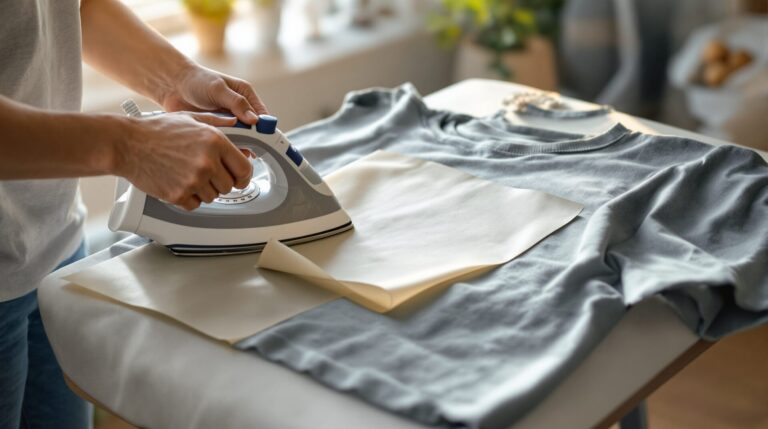 enlever un flocage sur un vêtement