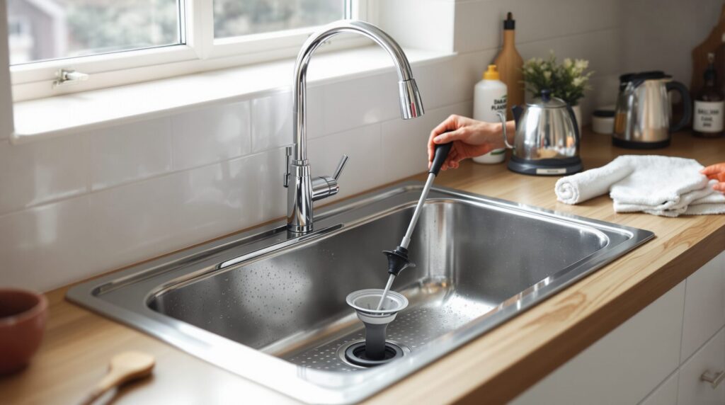 deboucher evier sans destop