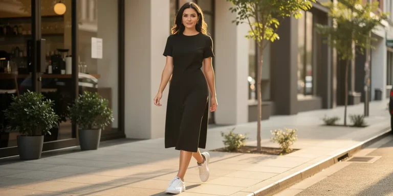 robe noir basket blanche