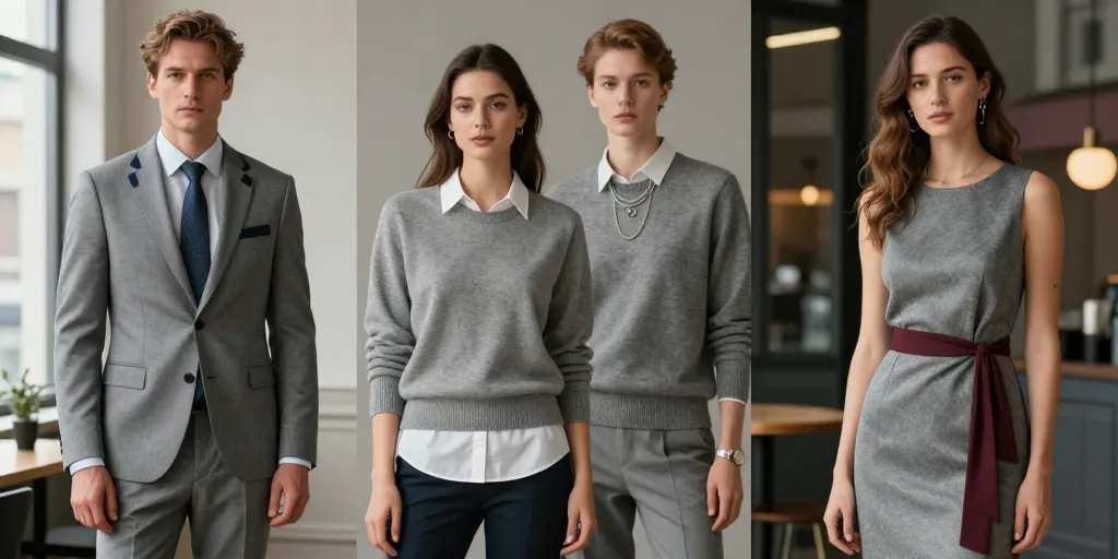 quelle couleur avec le gris vetement