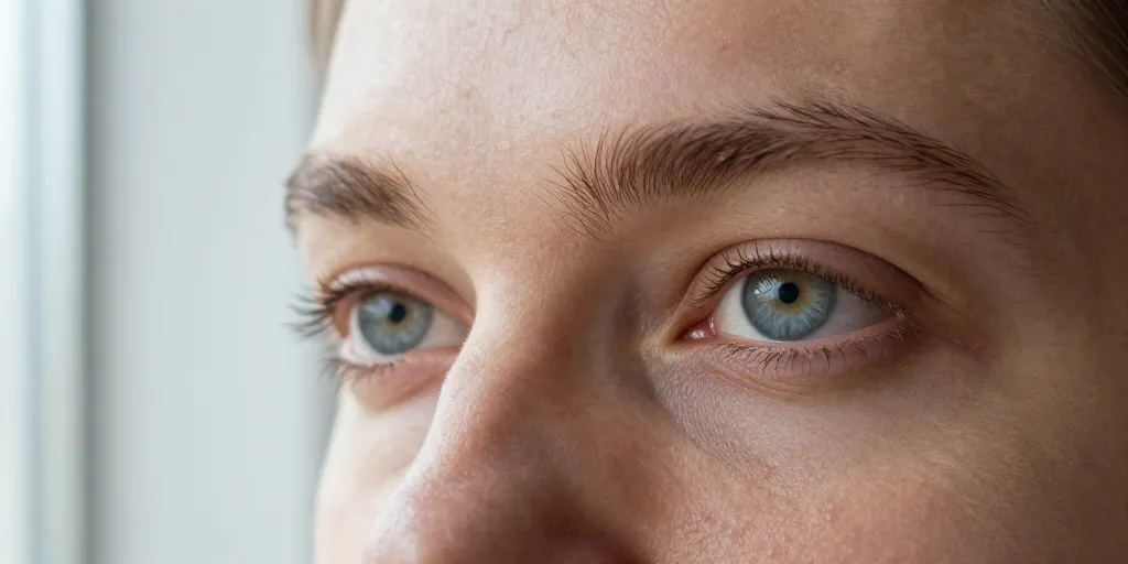 couleur des yeux bleu-vert-gris