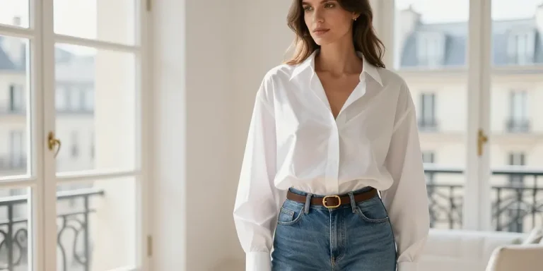 comment porter une chemise avec un jean femme